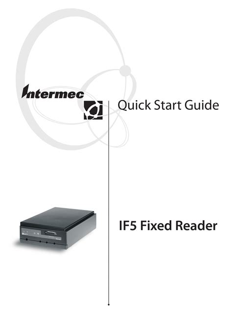 INTERMEC IF5 BARCODE READER USER MANUAL 